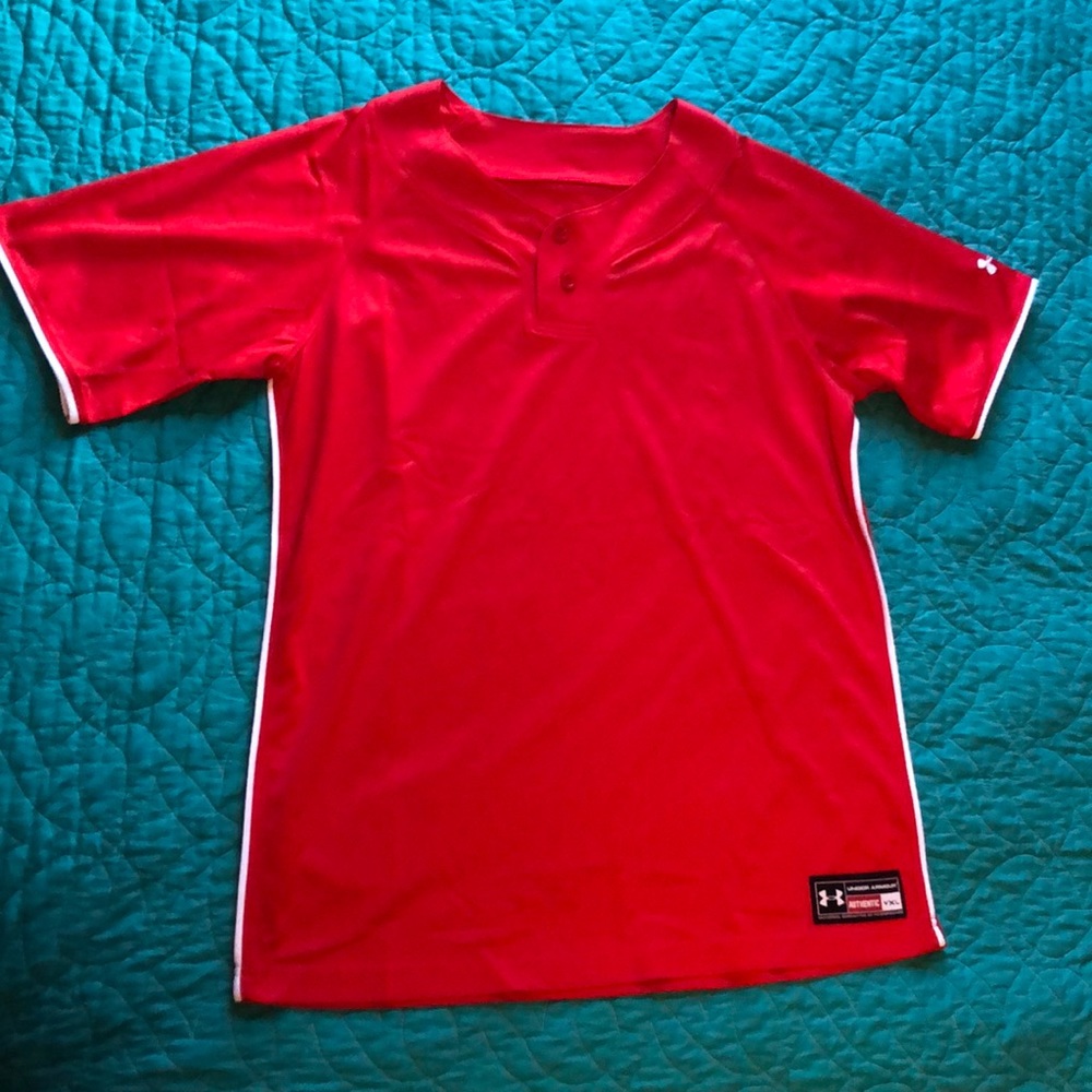 Under Armour Two Button Baseball Jersey - image 1